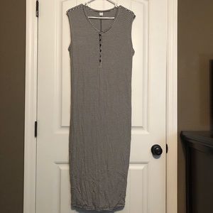 Old Navy striped thermal ribbed striped dress
